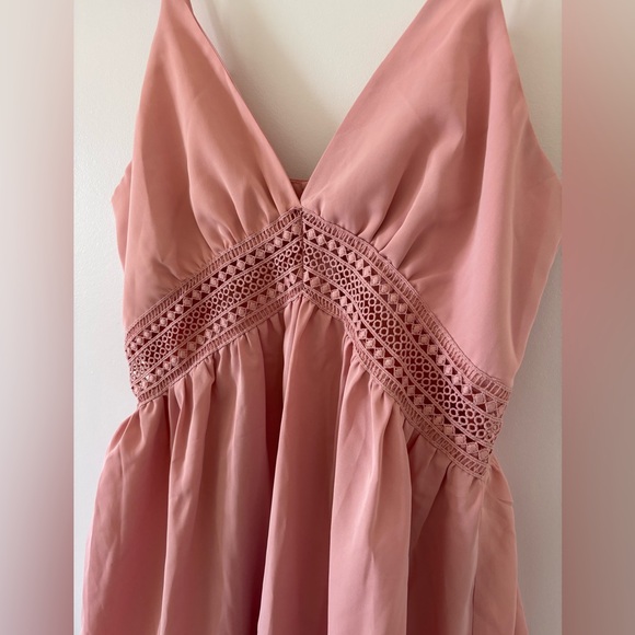 Pink Ruffle Hem Mini Dress – Size S - Picture 4 of 11